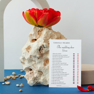 の結婚シューゲームバチェロレッテゲームカード 案内状