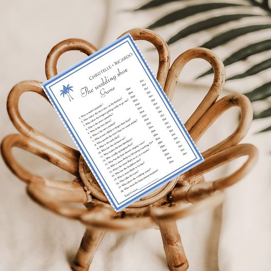 の結婚シューゲームバチェロレッテゲームカード 案内状