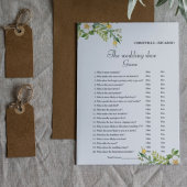 の結婚シューゲームバチェロレッテゲームカード 案内状