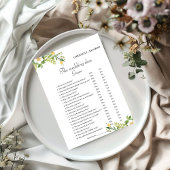 の結婚シューゲームバチェロレッテゲームカード 案内状