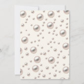 の結婚シューゲームパール&プロセッコパーティーゲームカード 案内状 (裏面)