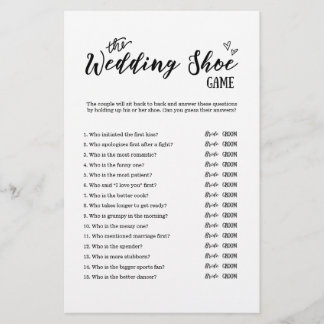 の結婚シューゲーム結婚またはブライダルシャワー