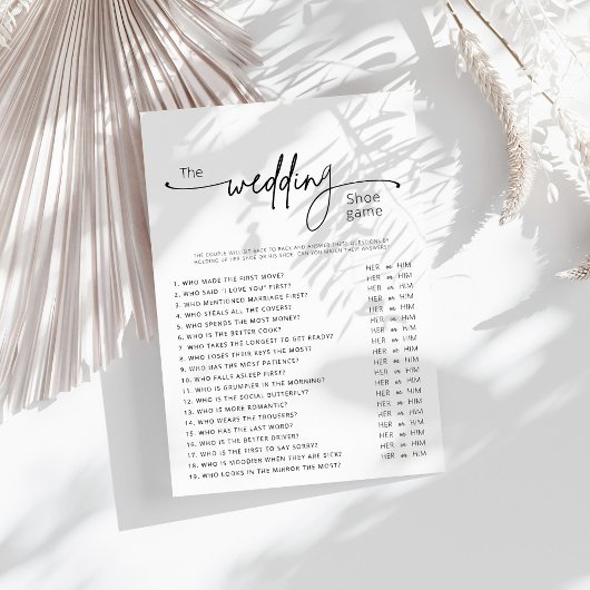 の結婚シューゲーム，ブライダルシャワーゲーム