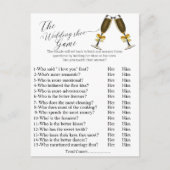 の結婚シューゲーム,ブライダルシャワーシューゲーム, ポストカード (正面)