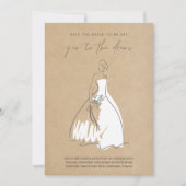 の結婚ショッピングセーYesへドレス招待状 招待状 (正面)