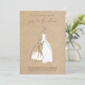 の結婚ショッピングセーYesへドレス招待状 招待状 (スタンド正面)