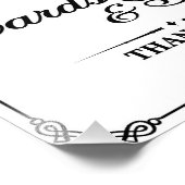 の結婚シンボルや象徴 – 白黒 – カードとギフト –  フォトプリント            (角)