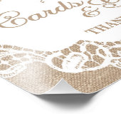 の結婚シンボルや象徴- Burlap & Lace – カードとギフト –  フォトプリント (角)