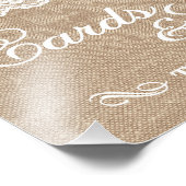 の結婚シンボルや象徴- Burlap & Lace – カードとギフト –  フォトプリント (角)