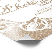 の結婚シンボルや象徴- Burlap & Lace – フォトブース – フォトプリント (角)