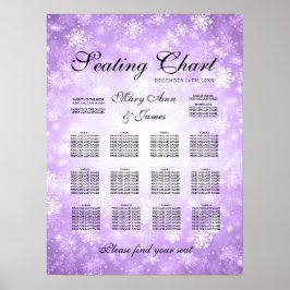 の結婚シーティンググラフパープルウィンターワンダーランド ポスター