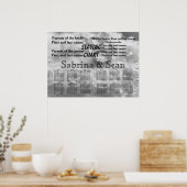 の結婚シーティンググラフロマンチックな運命の運命 ポスター (キッチン)