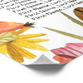 の結婚シーティングチャート秋の紅葉 ポスター (角)