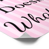 の結婚シーティングチャート、どこでも"ピンクのポスター ポスター (角)