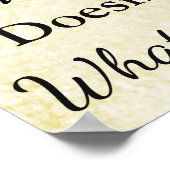 の結婚シーティングチャート、どこにでも座るクリームポスター ポスター (角)