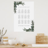 の結婚シーティングチャートolives Tuscan 1 ポスター (キッチン)