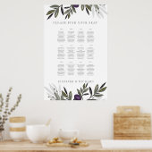 の結婚シーティングチャートolives Tuscan 2 ポスター (キッチン)