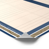 の結婚シーティングプランのポスター ポスター (角)