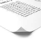 の結婚シーティングプランエレガントボード12台 ポスター (角)