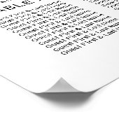 の結婚シーティングプラン書エレガント道 ポスター (角)