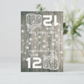 の結婚シーティングプレイステーブルナンバーウッドメイソンジャース 招待状 (スタンド正面)