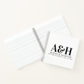 の結婚ジャーナルカスタムモノグラム計画ノート ノートブック (内部)