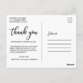 の結婚スエレガントクリプトの愛と写感謝してい真 ポストカード (裏面)