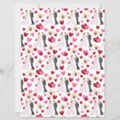 の結婚スクラップブック紙イン・ホワイト (正面)