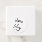 の結婚スクリプエレガントトタイポグラフィ白黒 フェイバータグ (インサイチュ)