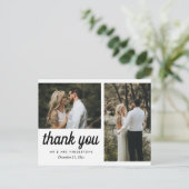 の結婚スクリプトに感謝エレガントする | 2枚 ポストカード (スタンド正面)