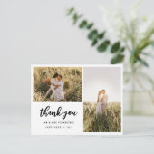 の結婚スクリプトに感謝エレガント | 2枚 ポストカード (スタンド正面)