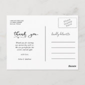 の結婚スクリプトに感謝カジュアルする | 2枚 ポストカード (裏面)