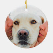 の結婚スクリプト名カップルおもしろいファクトカスタム写真 セラミックオーナメント (裏面)