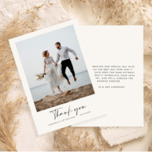 の結婚スクリプモダントの白黒の情報 サンキューカード