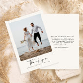 の結婚スクリプモダントの白黒の情報 サンキューカード