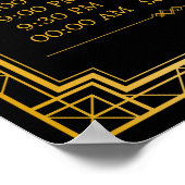 の結婚スケジュール記号 | Gatsbyアールデコ ポスター (角)