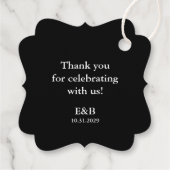 の結婚スケルトンTil Death Do Us Part Black フェイバータグ (裏面)