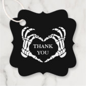 の結婚スケルトンTil Death Do Us Part Black フェイバータグ (正面)