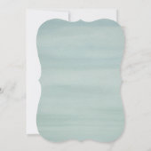 の結婚スワンエレガントズ水色フローラ 招待状 (裏面)