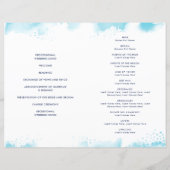 の結婚セレモニーは水色の水色を手摺りしたもの (裏面)