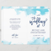 の結婚セレモニーは水色の水色を手摺りしたもの (正面/裏面)