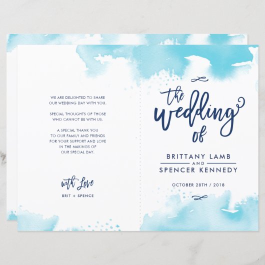 の結婚セレモニーは水色の水色を手摺りしたもの (正面/裏面)