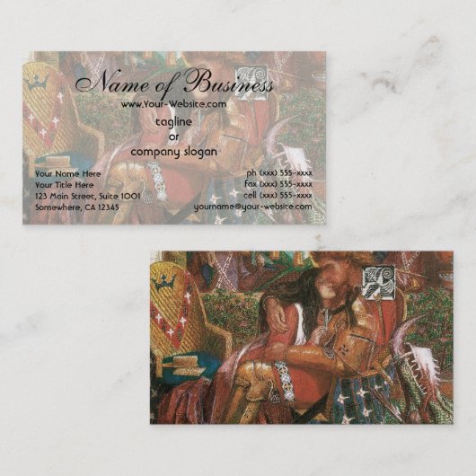 の結婚セントジョージプリンセスサブラダンテロセッティ 名刺 (正面/裏面)