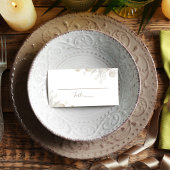 の結婚セージ緑の披露宴席 プレイスカード