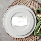 の結婚セージ緑の披露宴席 プレイスカード