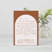 の結婚タイムカプセルカスタムカードと封筒 シーズンカード (スタンド正面)