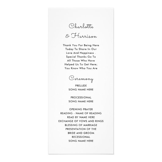 の結婚タイムラインプログラムかわいいアイコン ラックカード (裏面)