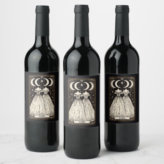 の結婚タロット ワインラベル (ボトル)