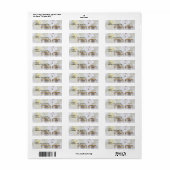 の結婚ダブルリング差出人住所 ラベル (フルシート)