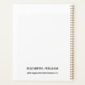 の結婚チェックリストプランナーモダンエレガント プランナー手帳 (裏面)